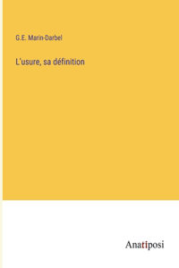 L'usure, sa définition