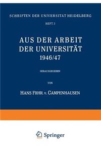 Aus der Arbeit der Universität 1946/47