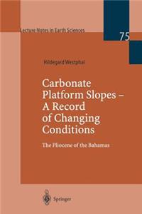 Carbonate Platform Slopes -- A Record of Changing Conditions