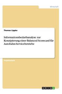 Informationsbedarfsanalyse zur Konzipierung einer Balanced Scorecard für Autobahn-Servicebetriebe