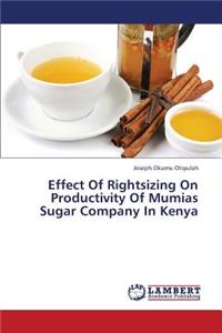 Effect of Rightsizing on Productivity of Mumias Sugar Company in Kenya