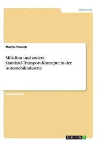 Milk-Run und andere Standard-Transport-Konzepte in der Automobilindustrie