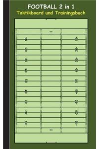 Football 2 in 1 Taktikboard und Trainingsbuch