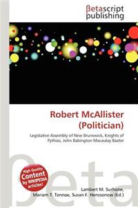 Robert McAllister (Politician)
