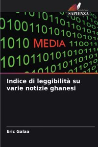 Indice di leggibilità su varie notizie ghanesi