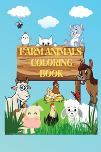 Farm Animals Coloring Book for Kids
