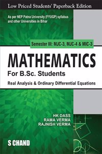 Mathematics For B.Sc. Students Semester III: MJC-3, MJC-4 & MIC-3 | Real Analysis & Ordinary Differential Equations - NEP 2020 Bihar