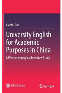 University English for Academic Purposes in China