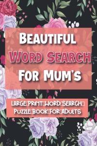 Beautiful Word Search for Mum's