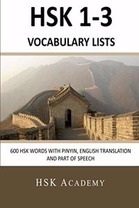 HSK 1-3 Vocabulary Lists