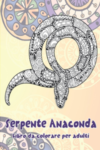Serpente Anaconda - Libro da colorare per adulti