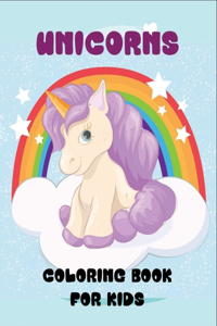 Unicorns coloring book for kids