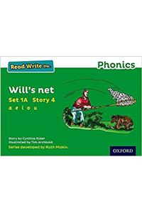 Read Write Inc. Phonics: Will's net (Green Set 1A Storybook 3)