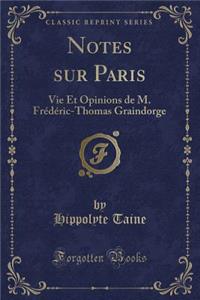 Notes Sur Paris
