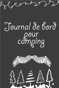 Journal de bord pour camping