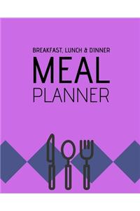 Breakfast, Lunch & Dinner Meal Planner