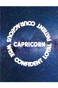 Capricorn Confident Loyal Patient Courageous Wise