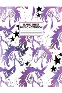 Blank Sheet Music Notebook