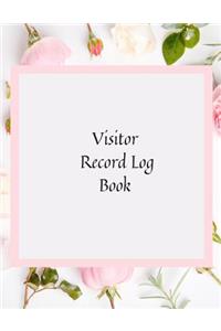 Visitor Record Log Book