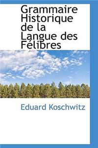 Grammaire Historique de la Langue Des Félibres