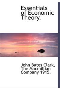 Essentials of Economic Theory.