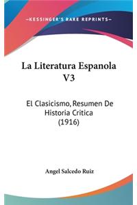 La Literatura Espanola V3