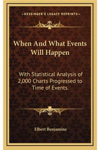 When And What Events Will Happen