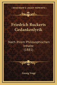 Friedrich Ruckerts Gedankenlyrik