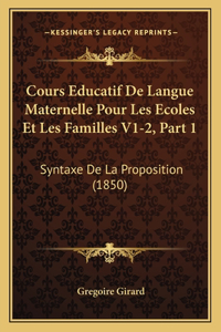 Cours Educatif De Langue Maternelle Pour Les Ecoles Et Les Familles V1-2, Part 1