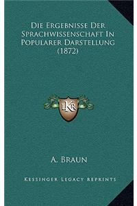 Die Ergebnisse Der Sprachwissenschaft In Popularer Darstellung (1872)