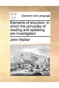 Elements of elocution