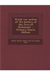 World War Section of the History of the Jews of Richmond
