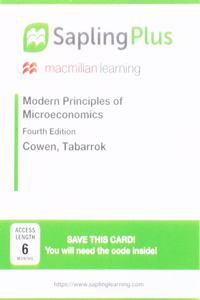 Saplingplus for Modern Principles of Microeconomics (Single-Term Access)