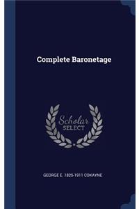Complete Baronetage