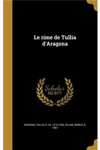 Le rime de Tullia d'Aragona