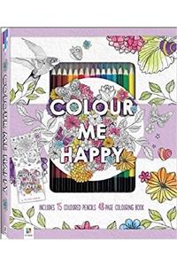 Colour Me Happy Colouring Kit with 15 Pencils