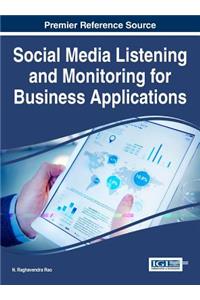 Social Media Listening and Monitoring for Business Applications