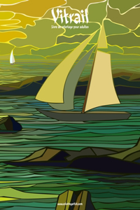 Livre de coloriage pour adultes Vitrail 1