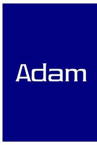 Adam - Blue Personalized Notebook / Journal / Extended Lined Pages / Soft Matte