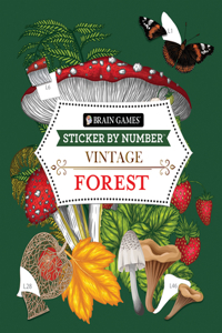 Brain Games - Sticker by Number - Vintage: Forest (28 Images to Sticker)