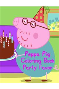 Peppa Pig Coloring Book Party Favor