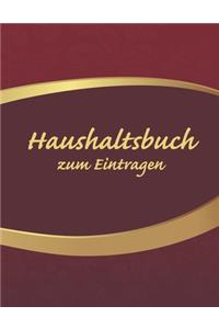 Haushaltsbuch zum Eintragen