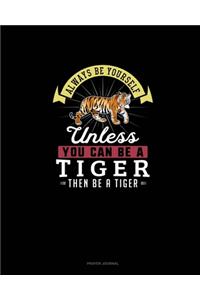 Always Be Yourself Unless You Can Be A Tiger Then Be A Tiger