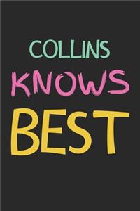 Collins Knows Best: Lined Journal, 120 Pages, 6 x 9, Collins Personalized Name Notebook Gift Idea, Black Matte Finish (Collins Knows Best Journal)