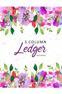 3 Column Ledger Notebook