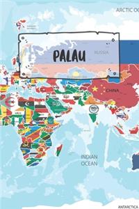 Palau: Ruled Travel Diary Notebook or Journey Journal - Lined Trip Pocketbook for Men and Women with Lines