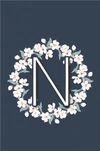 Initial Letter N Bullet Journal