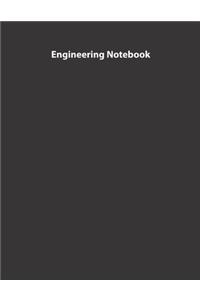 Engineering Notebook, Softcover (paperback), Full Grid, 8.5x11 inches, 108 pages