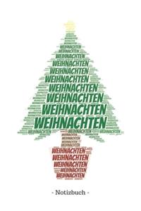 Weihnachten: Notizbuch, Notizblock - Kariert, Karierte, Kariertes, Karo-Raster - DIN A5, 120 Seiten - Notizen, Ideen, Gedanken, Erinnerungen, Termine, Planer, Ta