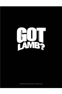 Got Lamb?